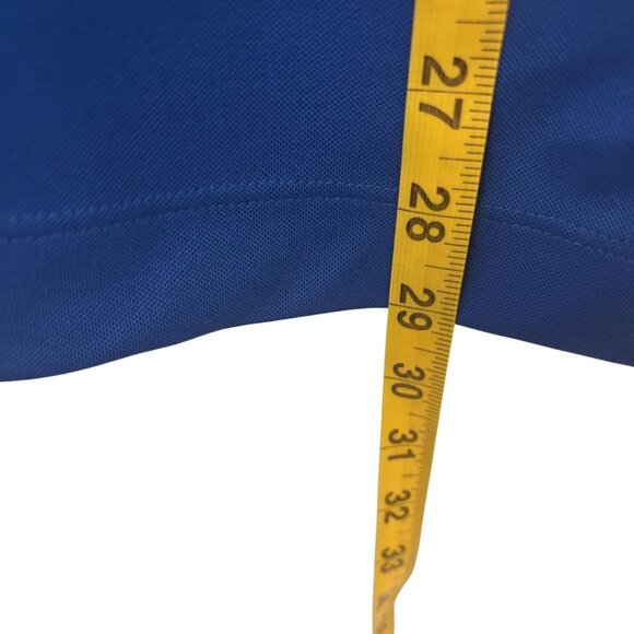 Nike Dri-Fit Blue Golf Polo Shirt Med. Moisture-Wicking Lightweight Performance - Picture 7 of 10